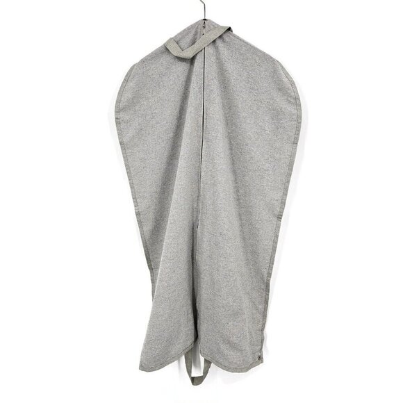 Brunello Cucinelli Grey Fabric Garment Bag 22x36 Zippered Snaps Handles - Picture 3 of 3